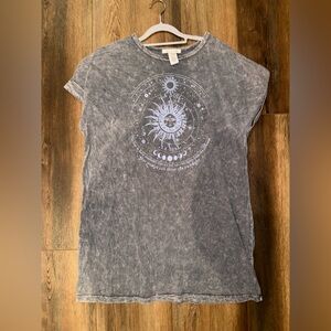 caution to the wind t-shirt dress